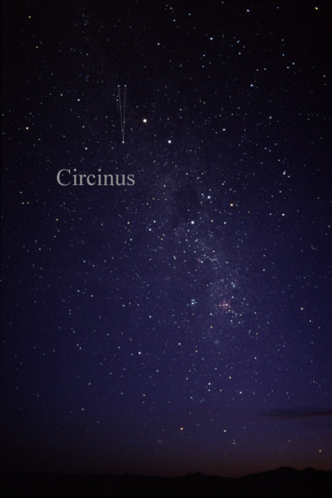 The sky around Circinus