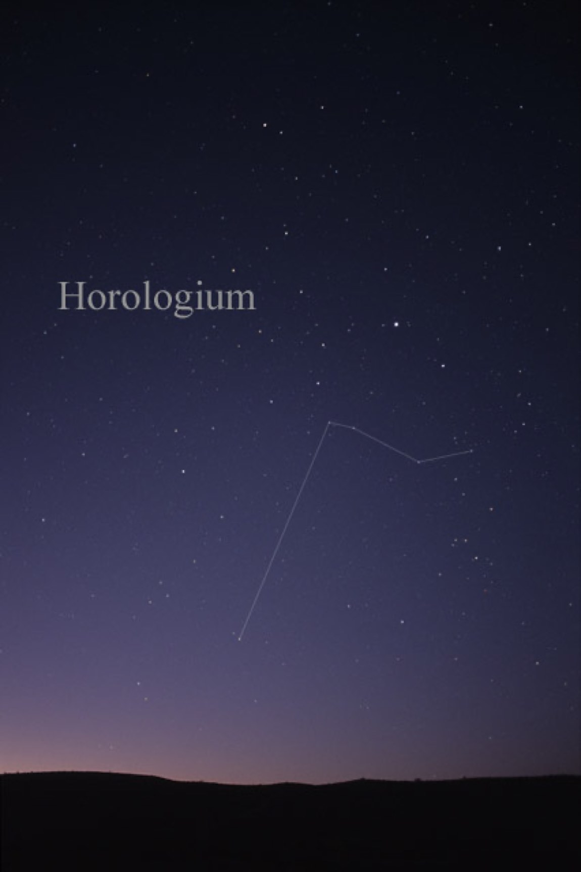 The sky around Horologium