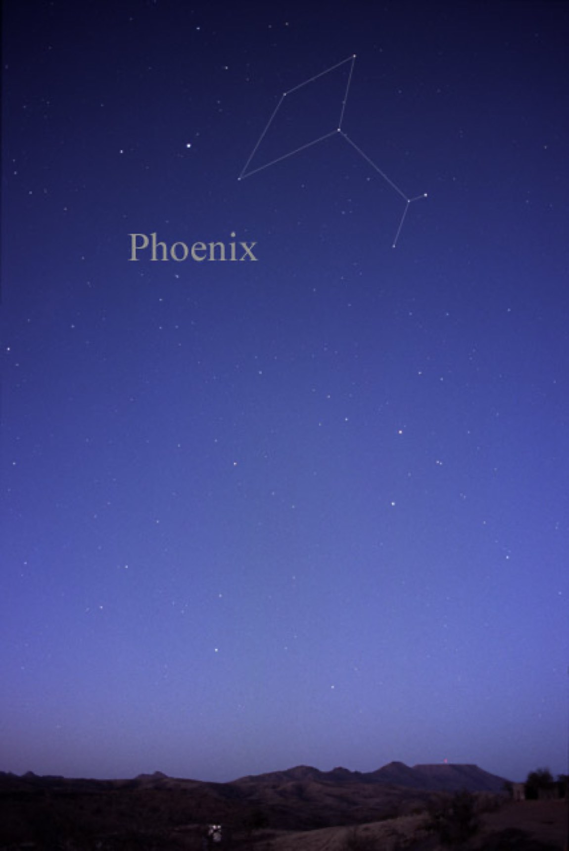 The sky around Phoenix