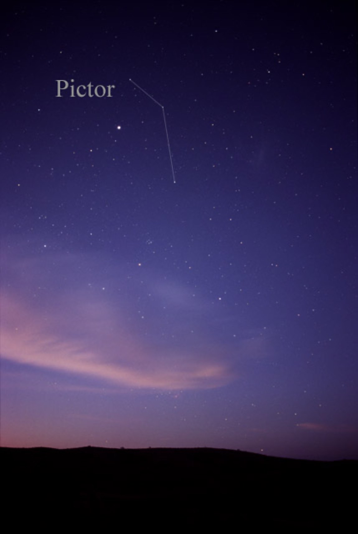 The sky around Pictor