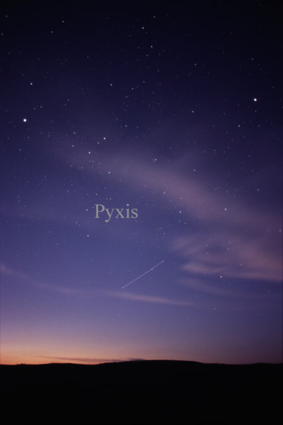 The sky around Pyxis