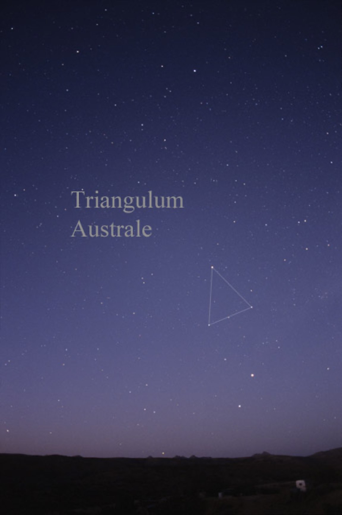 The sky around Triangulum Australe