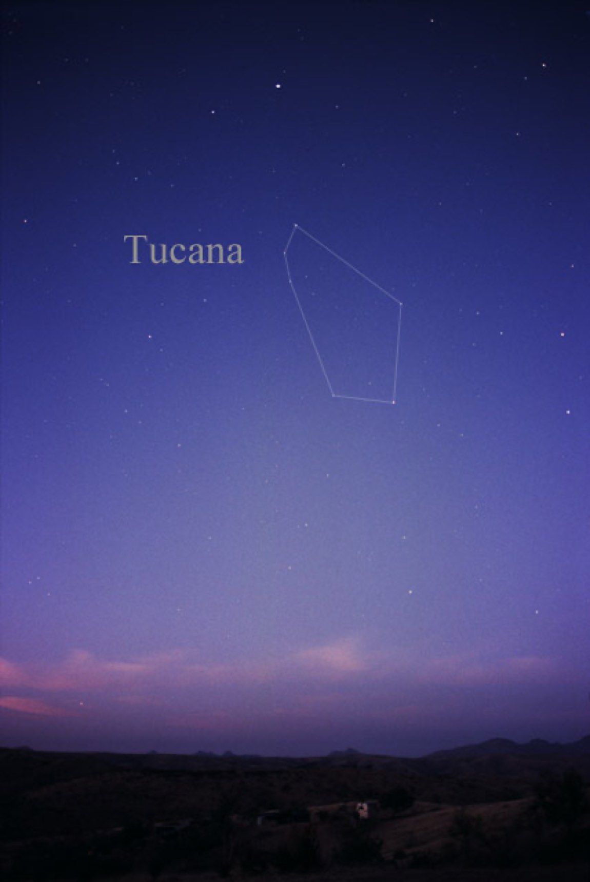 The sky around Tucana